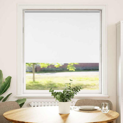 vidaXL Roller Blind Blackout White 115x150 cm Fabric Width 110.7 cm