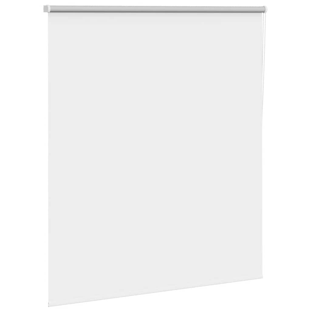 vidaXL Roller Blind Blackout White 125x150 cm Fabric Width 121.6 cm Polyester