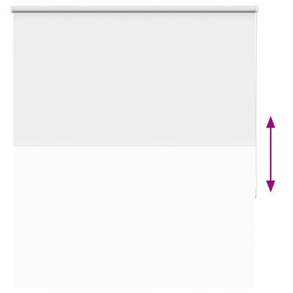 vidaXL Roller Blind Blackout White 140x150 cm Fabric Width 136.6 cm Polyester