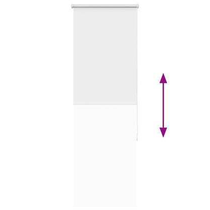 vidaXL Roller Blind Blackout White 55x175 cm Fabric Width 50.7 cm Polyester