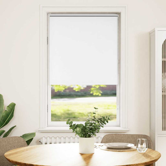 vidaXL Roller Blind Blackout White 70x175 cm Fabric Width 65.7 cm