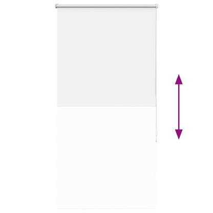 vidaXL Roller Blind Blackout White 80x175 cm Fabric Width 75.7 cm Polyester