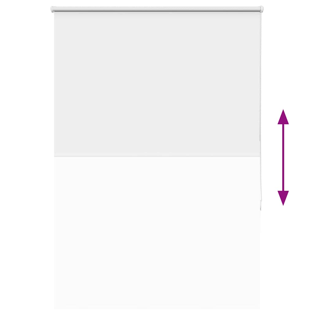 vidaXL Roller Blind Blackout White 95x175 cm Fabric Width 90.7 cm Polyester