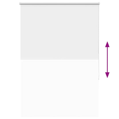 vidaXL Roller Blind Blackout White 95x175 cm Fabric Width 90.7 cm Polyester