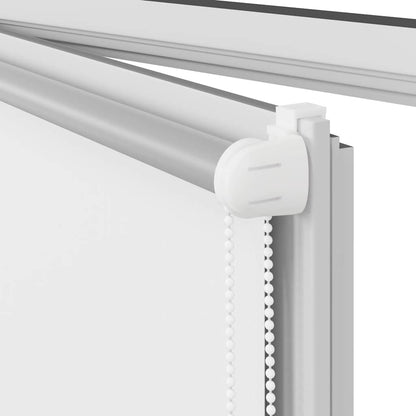 vidaXL Roller Blind Blackout White 115x175 cm Fabric Width 110.7 cm