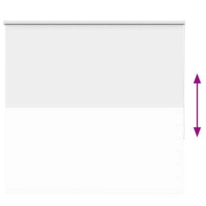 vidaXL Roller Blind Blackout White 155x175 cm Fabric Width 151.6 cm Polyester