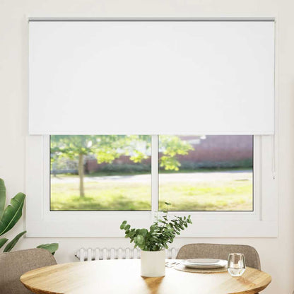 vidaXL Roller Blind Blackout White 160x175 cm Fabric Width 156.6 cm Polyester