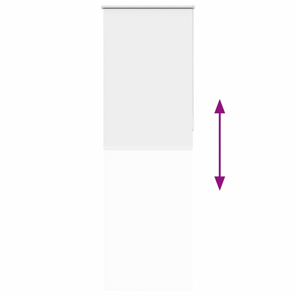 vidaXL Roller Blind Blackout White 80x210 cm Fabric Width 75.7 cm Polyester
