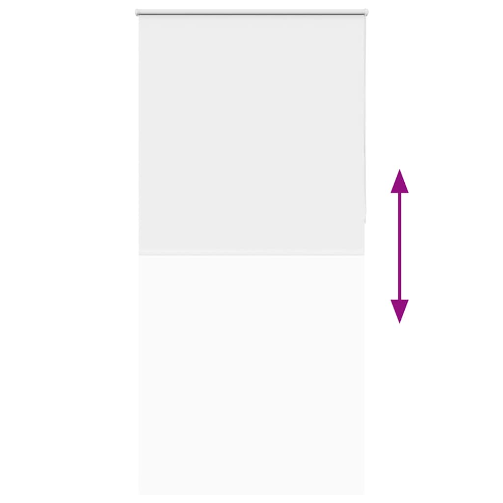 vidaXL Roller Blind Blackout White 100x210 cm Fabric Width 95.7 cm Polyester