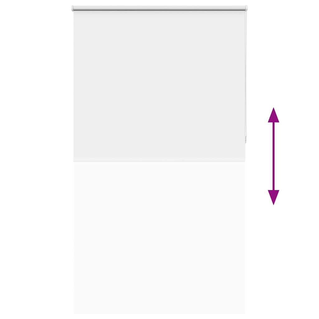 vidaXL Roller Blind Blackout White 130x210 cm Fabric Width 126.6 cm Polyester