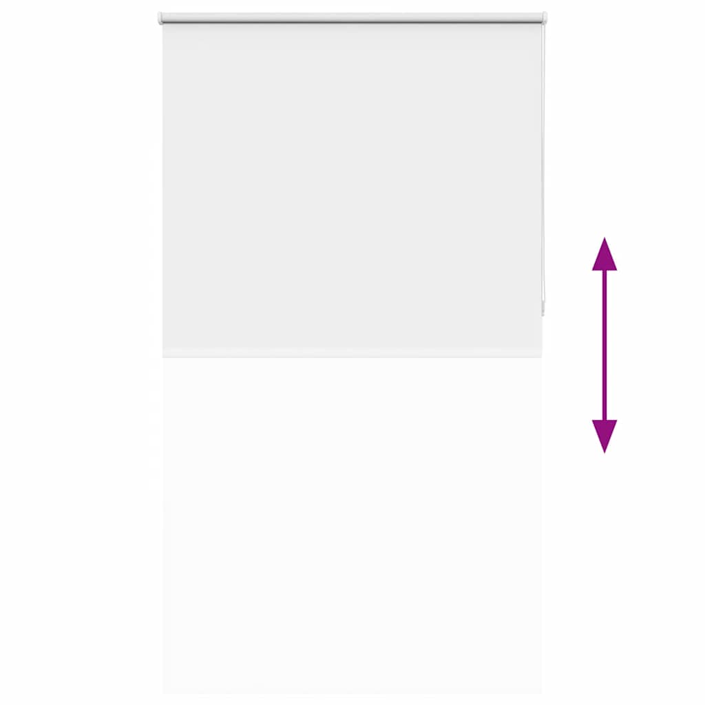 vidaXL Roller Blind Blackout White 135x210 cm Fabric Width 131.6 cm Polyester
