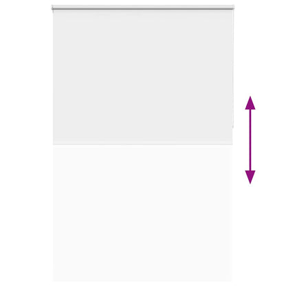 vidaXL Roller Blind Blackout White 150x210 cm Fabric Width 146.6 cm Polyester