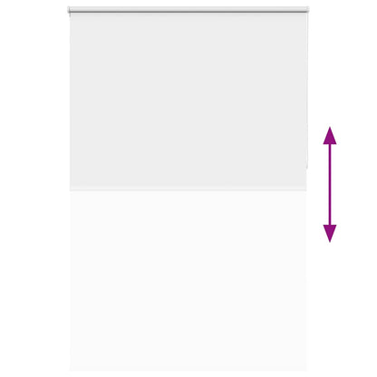 vidaXL Roller Blind Blackout White 160x210 cm Fabric Width 156.6 cm Polyester