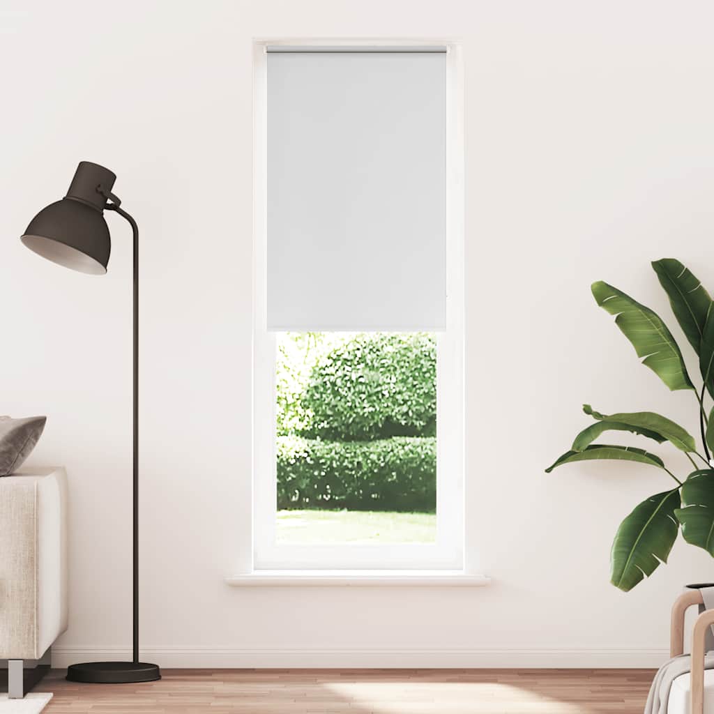 vidaXL Roller Blind Blackout White 85x230 cm Fabric Width 80.7 cm