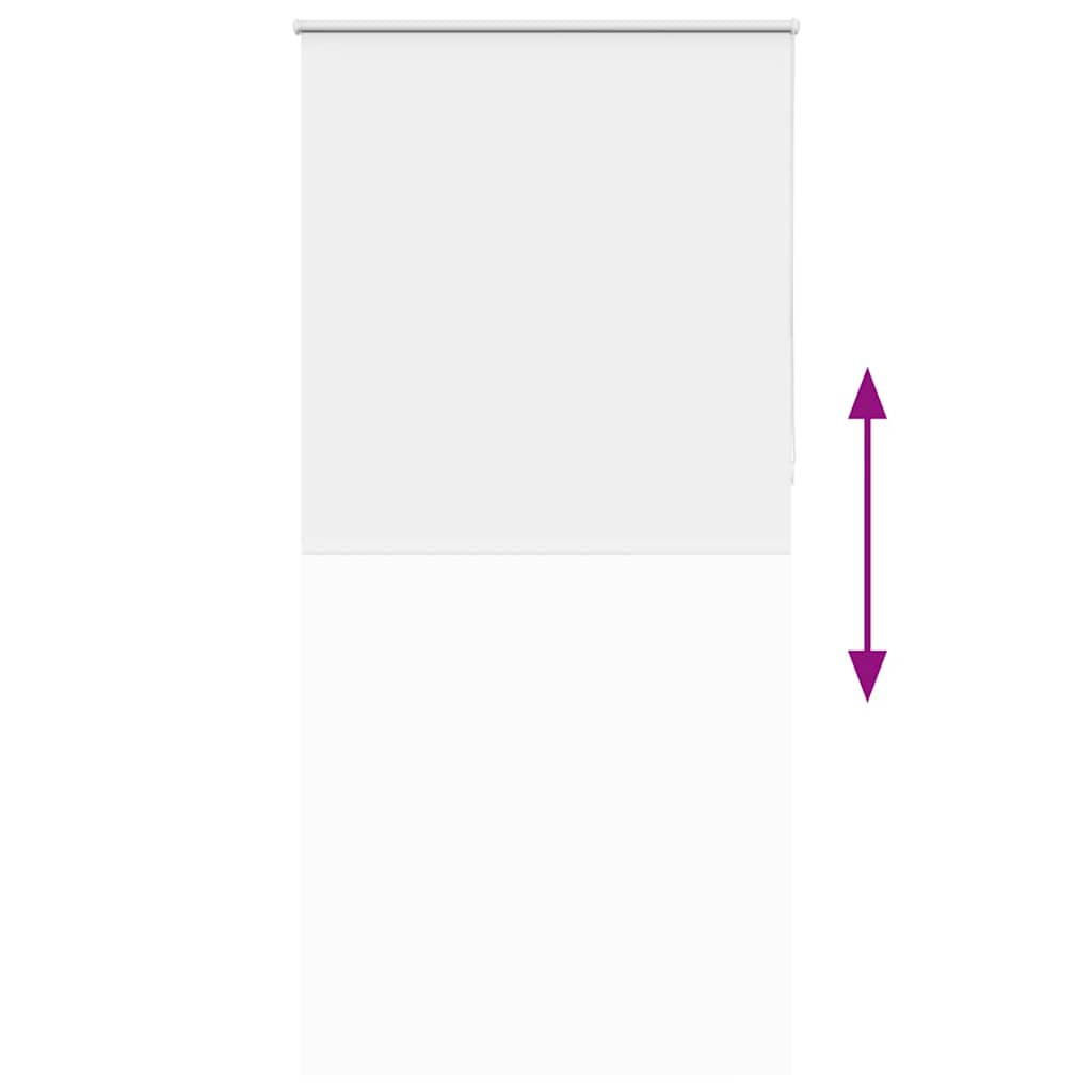 vidaXL Roller Blind Blackout White 95x230 cm Fabric Width 90.7 cm Polyester