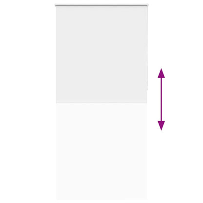 vidaXL Roller Blind Blackout White 100x230 cm Fabric Width 95.7 cm Polyester