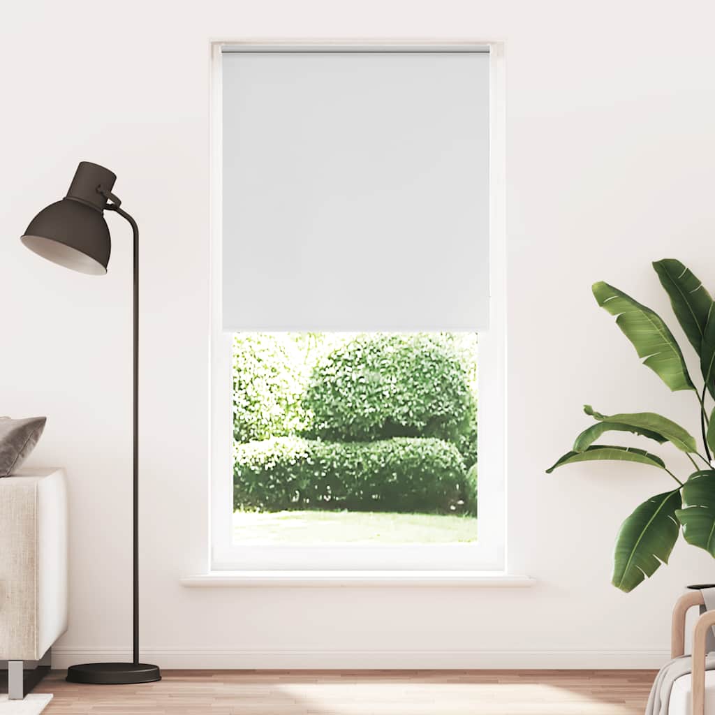 vidaXL Roller Blind Blackout White 105x230 cm Fabric Width 100.7 cm