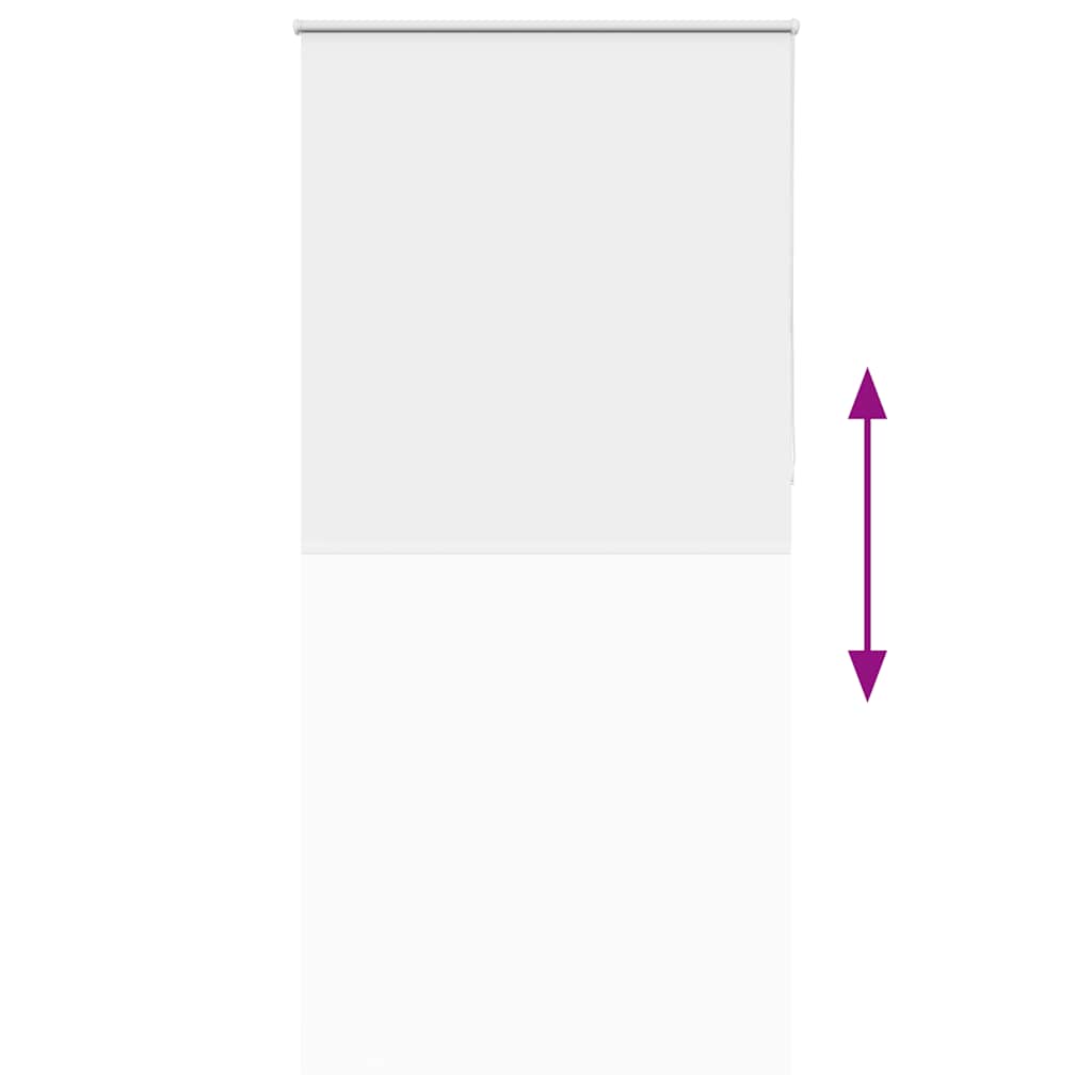 vidaXL Roller Blind Blackout White 105x230 cm Fabric Width 100.7 cm