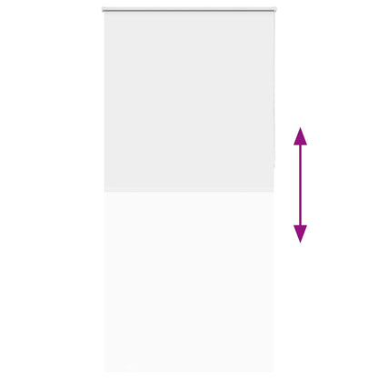 vidaXL Roller Blind Blackout White 105x230 cm Fabric Width 100.7 cm