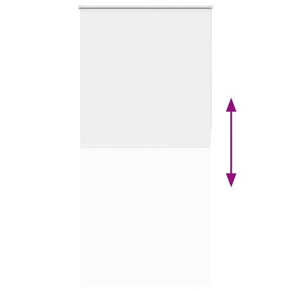 vidaXL Roller Blind Blackout White 110x230 cm Fabric Width 105.7 cm Polyester