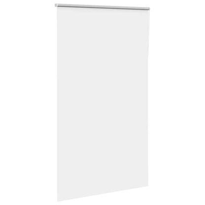 vidaXL Roller Blind Blackout White 130x230 cm Fabric Width 126.6 cm Polyester