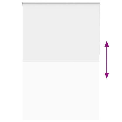 vidaXL Roller Blind Blackout White 145x230 cm Fabric Width 141.6 cm Polyester