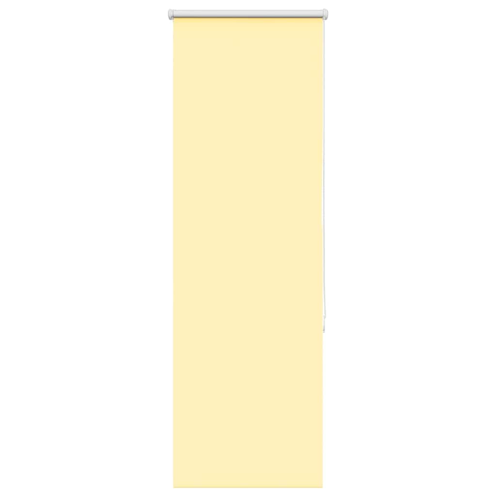 vidaXL Roller Blind Blackout Yellow 45x130 cm Fabric Width 40.7 cm Polyester