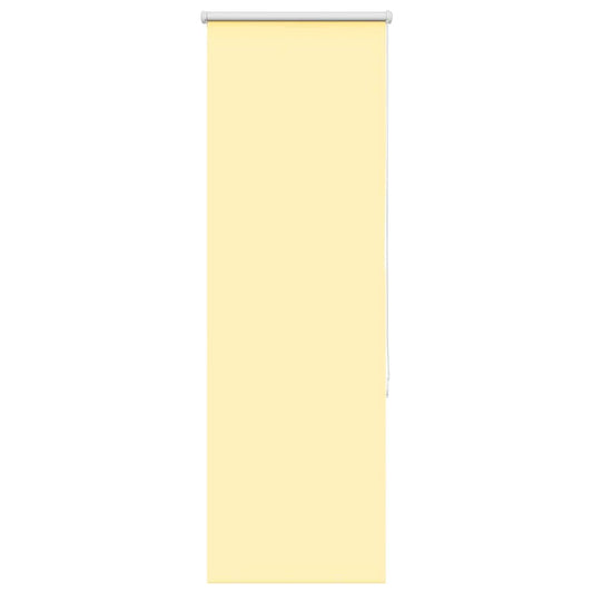 vidaXL Roller Blind Blackout Yellow 45x130 cm Fabric Width 40.7 cm Polyester