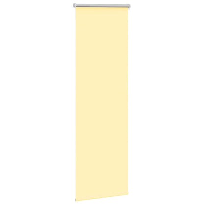 vidaXL Roller Blind Blackout Yellow 45x130 cm Fabric Width 40.7 cm Polyester