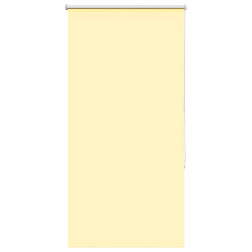 vidaXL Roller Blind Blackout Yellow 70x130 cm Fabric Width 65.7 cm Polyester