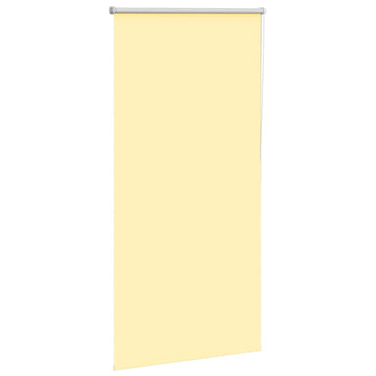 vidaXL Roller Blind Blackout Yellow 70x130 cm Fabric Width 65.7 cm Polyester