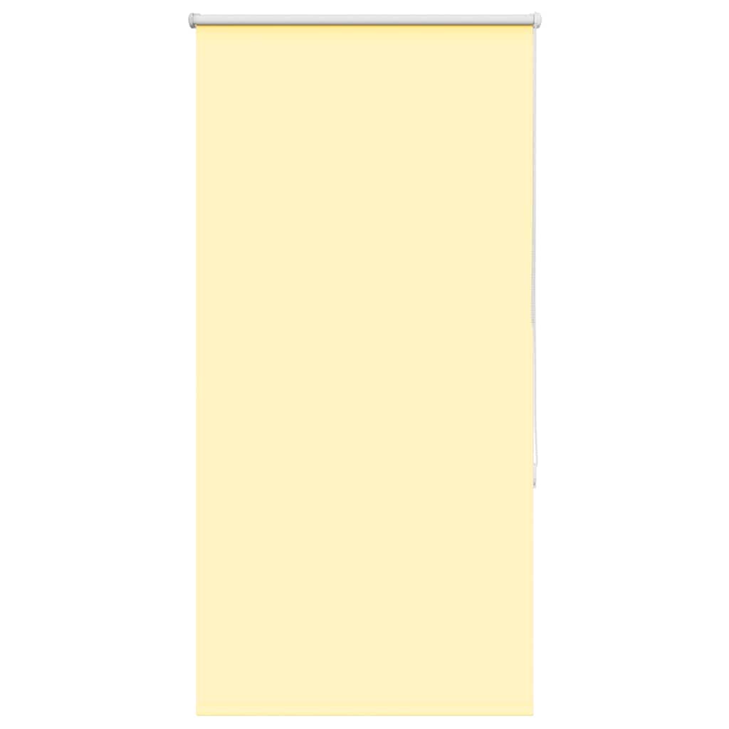 vidaXL Roller Blind Blackout Yellow 75x130 cm Fabric Width 70.7 cm Polyester
