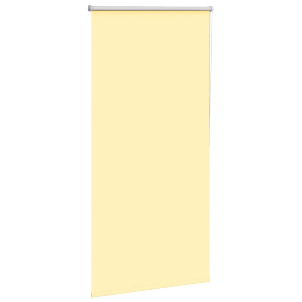 vidaXL Roller Blind Blackout Yellow 80x130 cm Fabric Width 75.7 cm Polyester