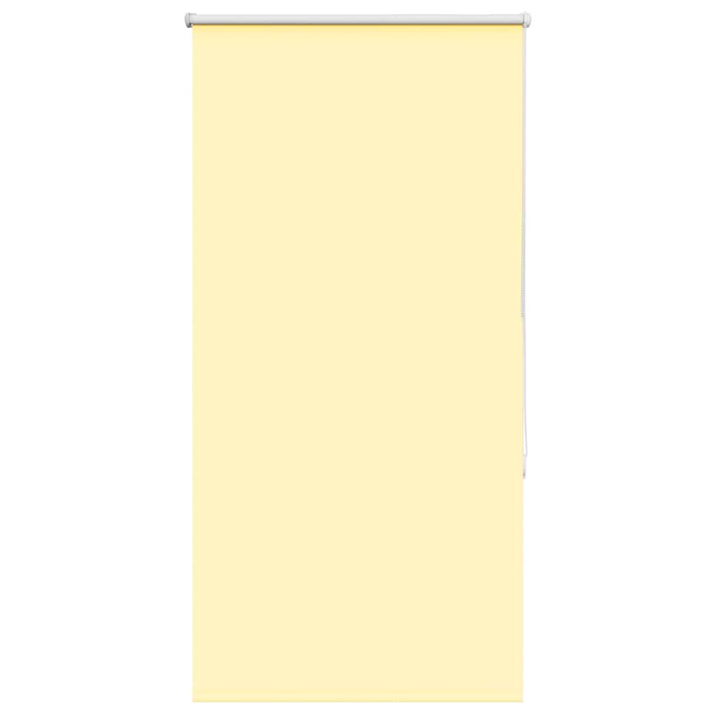 vidaXL Roller Blind Blackout Yellow 85x130 cm Fabric Width 80.7 cm Polyester