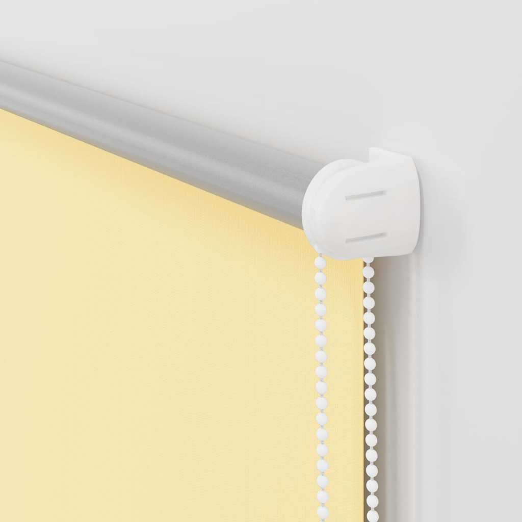 vidaXL Roller Blind Blackout Yellow 85x130 cm Fabric Width 80.7 cm Polyester