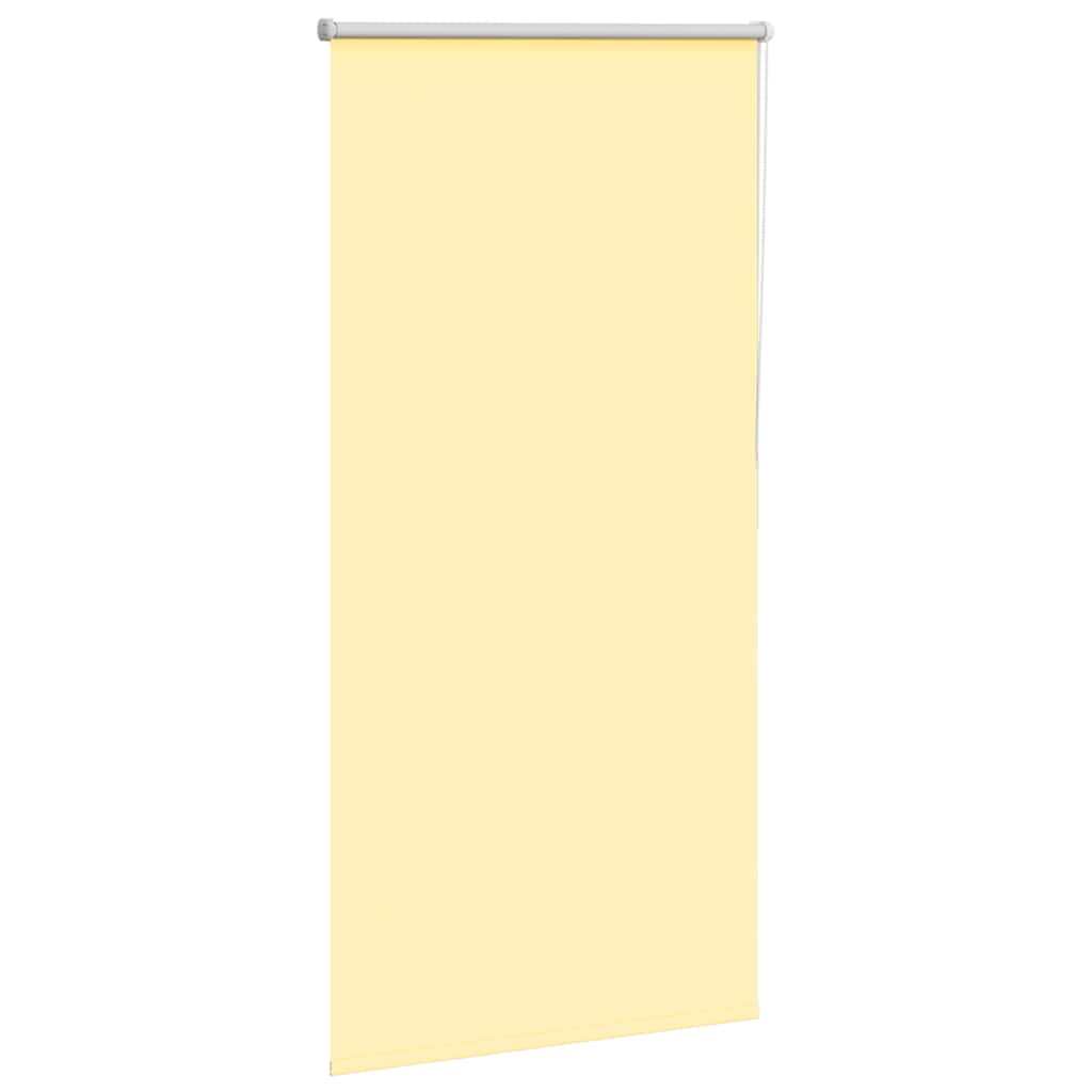 vidaXL Roller Blind Blackout Yellow 85x130 cm Fabric Width 80.7 cm Polyester