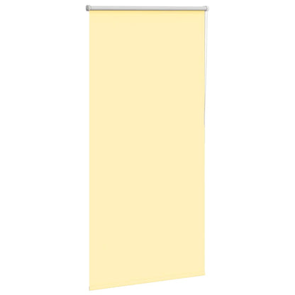 vidaXL Roller Blind Blackout Yellow 85x130 cm Fabric Width 80.7 cm Polyester