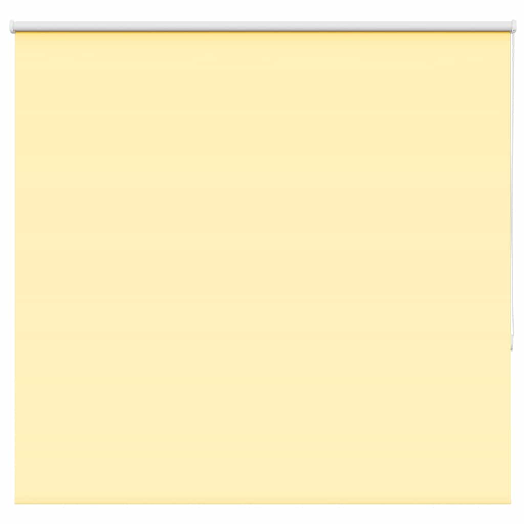 vidaXL Roller Blind Blackout Yellow 145x130 cm Fabric Width 141.6 cm Polyester