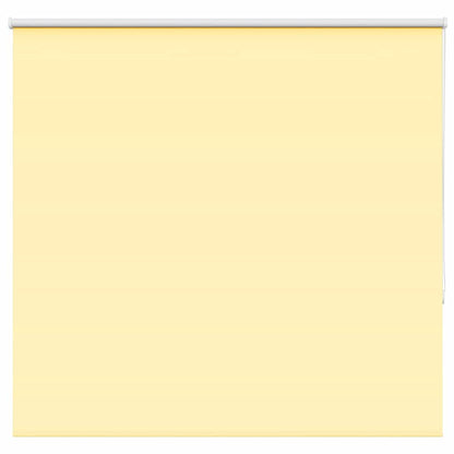vidaXL Roller Blind Blackout Yellow 145x130 cm Fabric Width 141.6 cm Polyester