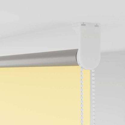 vidaXL Roller Blind Blackout Yellow 150x130 cm Fabric Width 146.6 cm