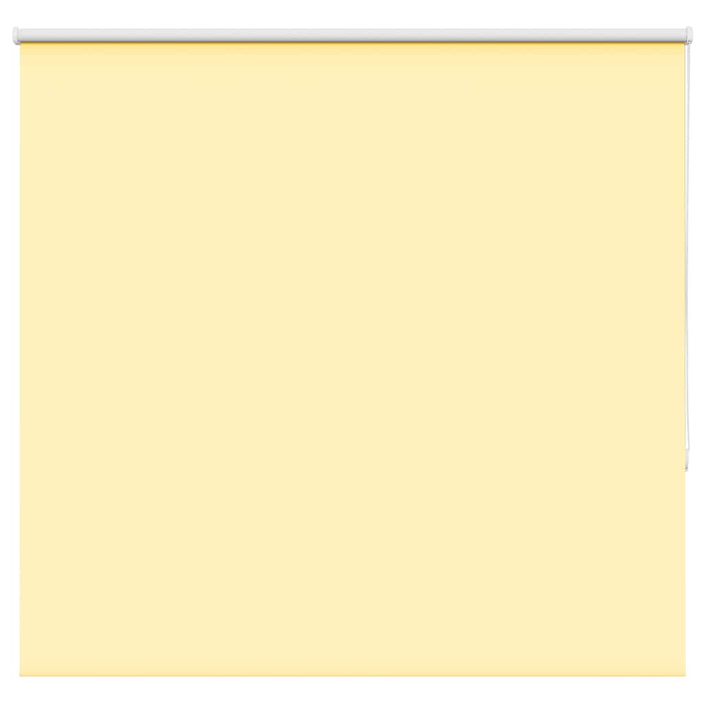 vidaXL Roller Blind Blackout Yellow 155x130 cm Fabric Width 151.6 cm