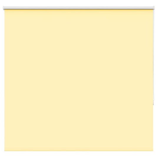 vidaXL Roller Blind Blackout Yellow 155x130 cm Fabric Width 151.6 cm