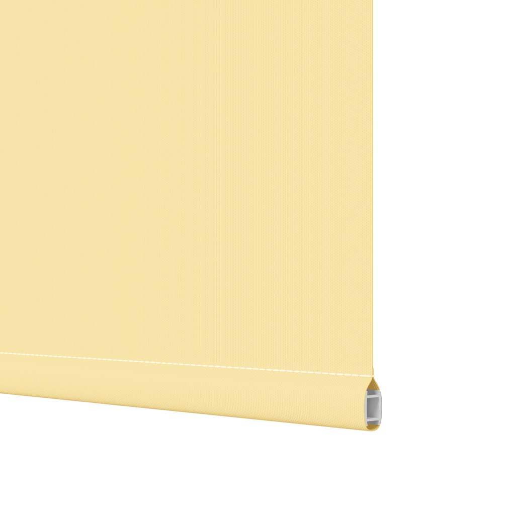 vidaXL Roller Blind Blackout Yellow 155x130 cm Fabric Width 151.6 cm