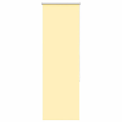 vidaXL Roller Blind Blackout Yellow 55x150 cm Fabric Width 50.7 cm Polyester