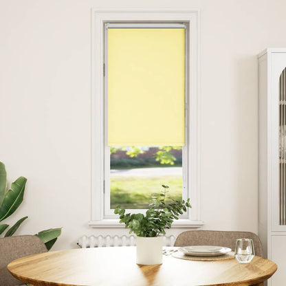 vidaXL Roller Blind Blackout Yellow 55x150 cm Fabric Width 50.7 cm