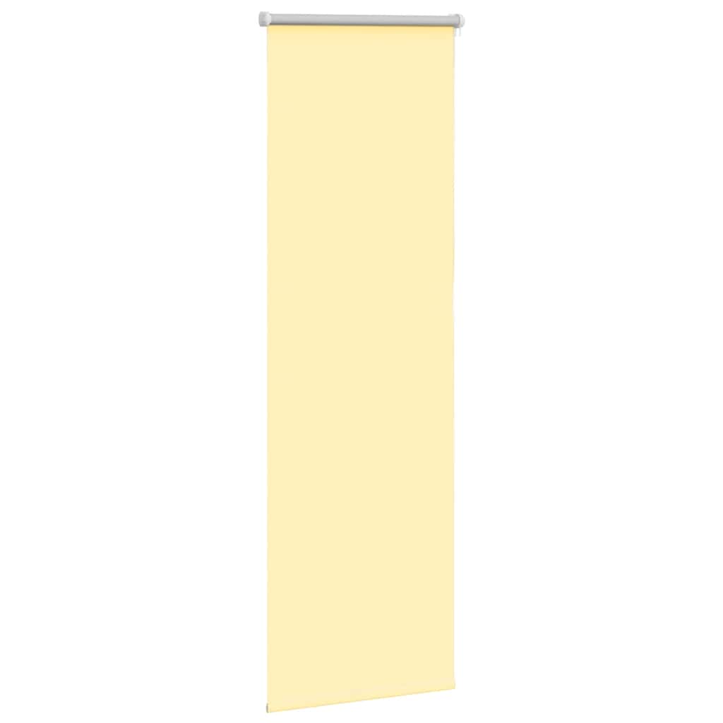 vidaXL Roller Blind Blackout Yellow 55x150 cm Fabric Width 50.7 cm Polyester