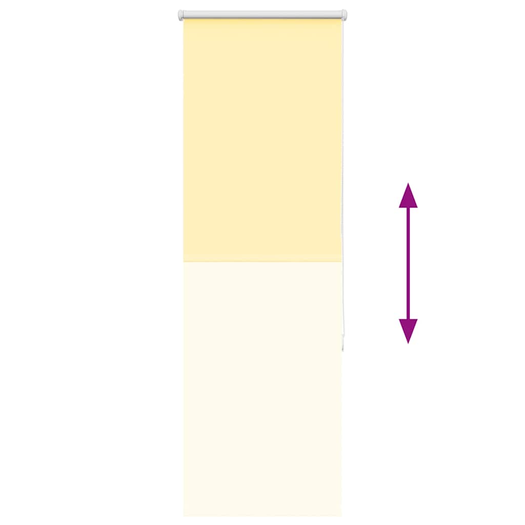 vidaXL Roller Blind Blackout Yellow 55x150 cm Fabric Width 50.7 cm Polyester