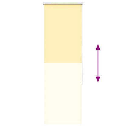 vidaXL Roller Blind Blackout Yellow 60x150 cm Fabric Width 55.7 cm Polyester