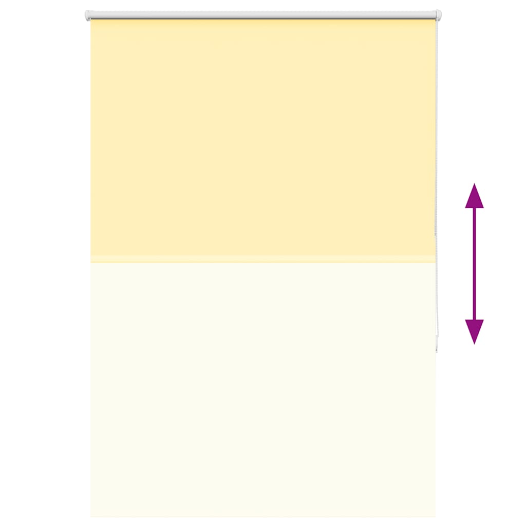 vidaXL Roller Blind Blackout Yellow 95x150 cm Fabric Width 90.7 cm Polyester