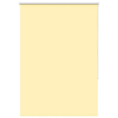 vidaXL Roller Blind Blackout Yellow 100x150 cm Fabric Width 95.7 cm Polyester